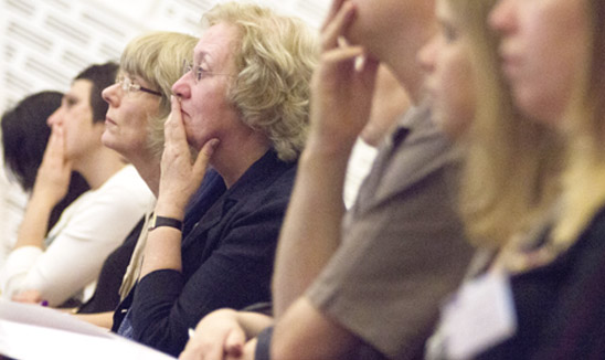 Older learners in a lecture